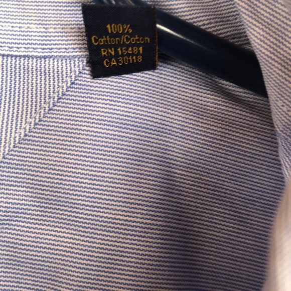 Tommy Hilfiger men’s large dress shirt blue - Picture 3 of 4